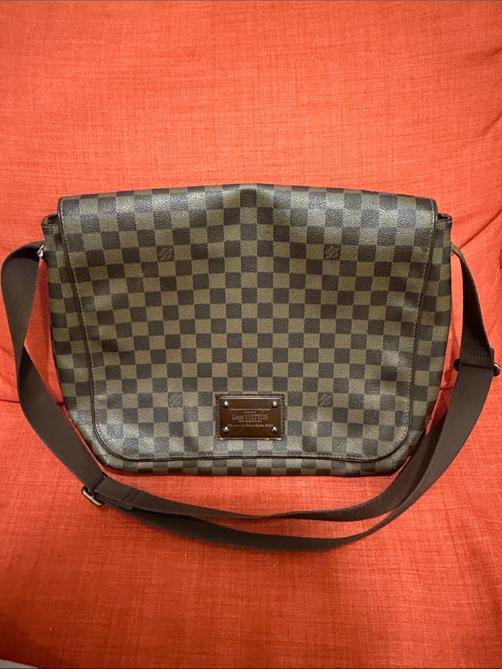 Louis Vuitton Damier Messenger Bag in Dark Brown Check